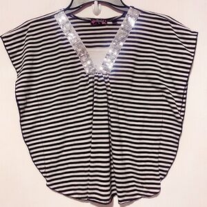 Girls Dolman Striped Top
